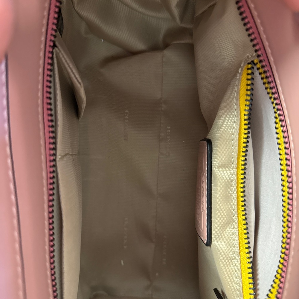 Coach Swagger Carryall Handbag - Chalk/Blush Colorblock